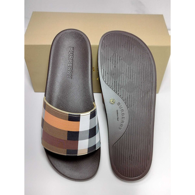 B**rry other plaid patterns street style shower shoes logo