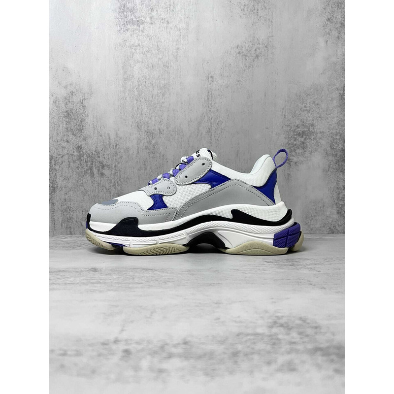 Ba*len*cia*ga white purple triple-s sneaker