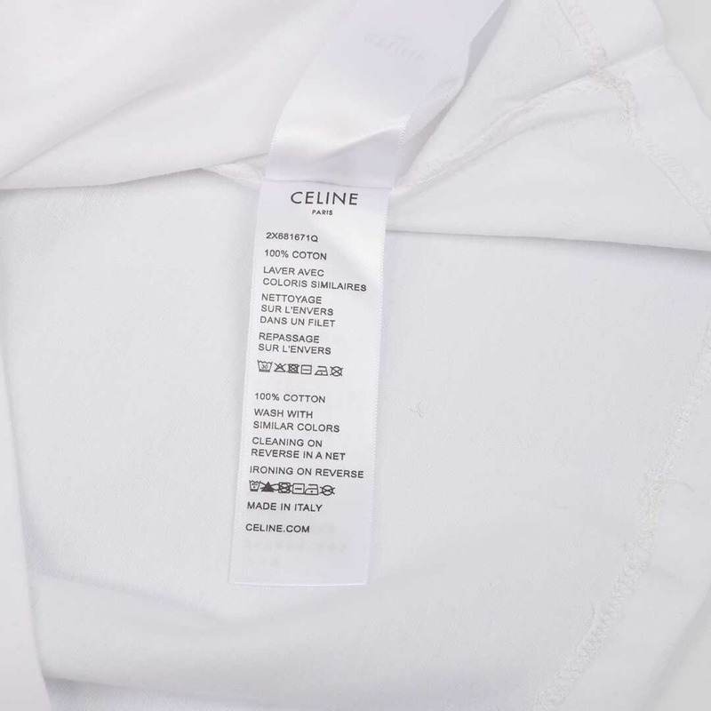 Ce**e cotton logo t shirt white