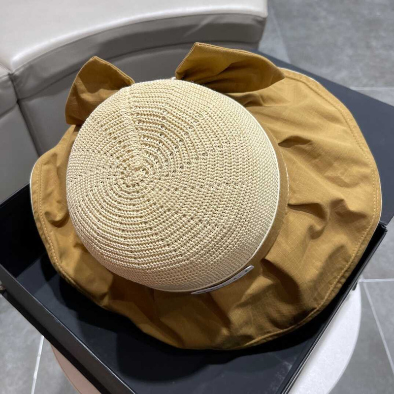 G*u*i sun hat beige and yellow