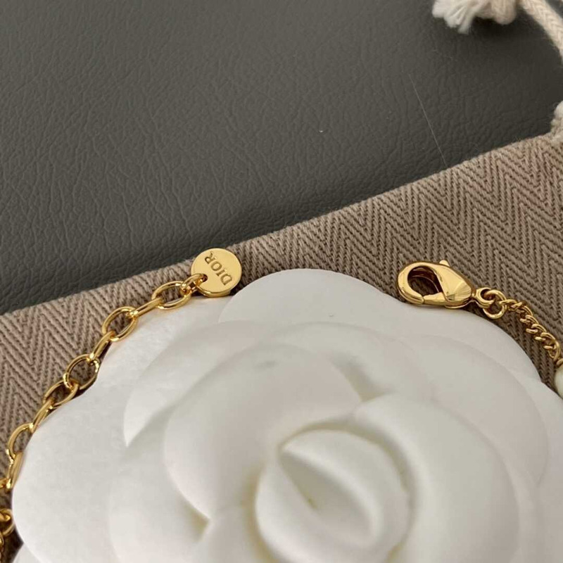 D*or cd pearl bracelet gold