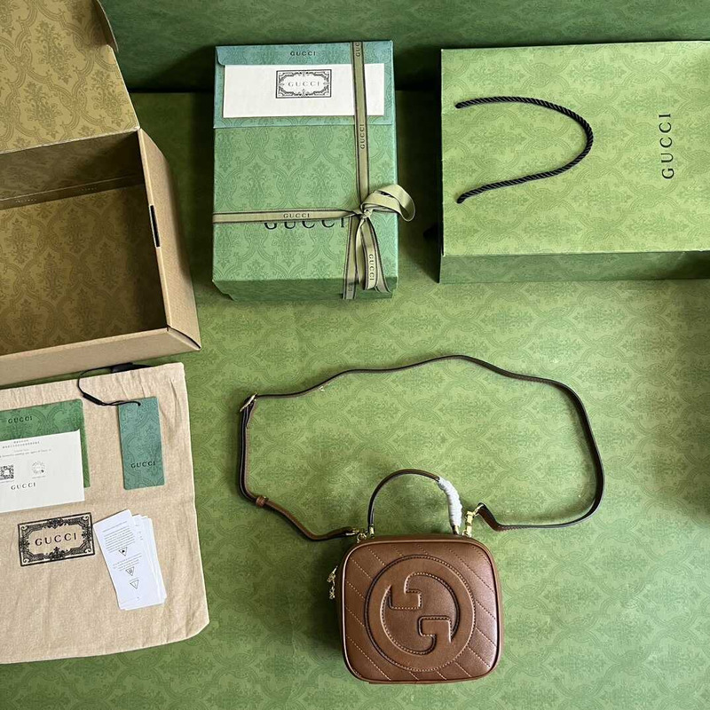 G*u*i blondie series handbag brown