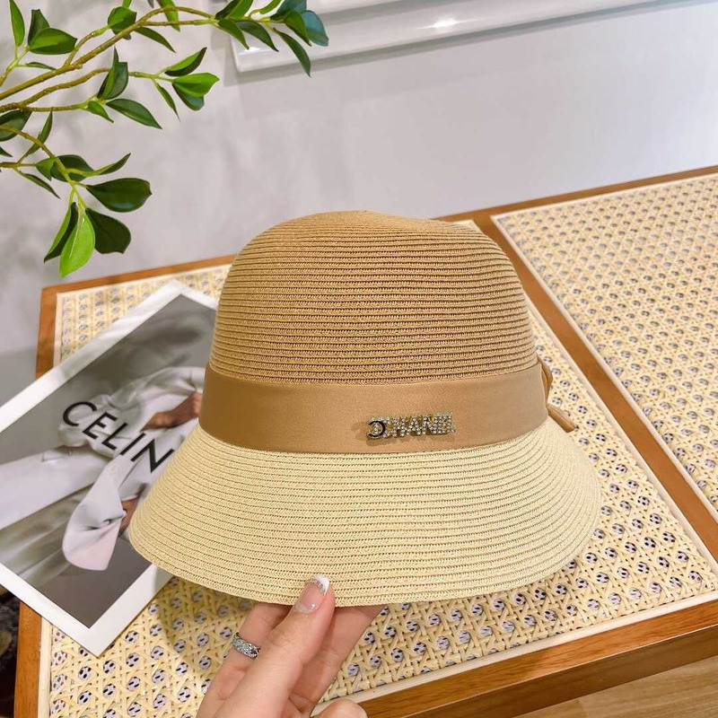 Ch*el summer straw bucket hat