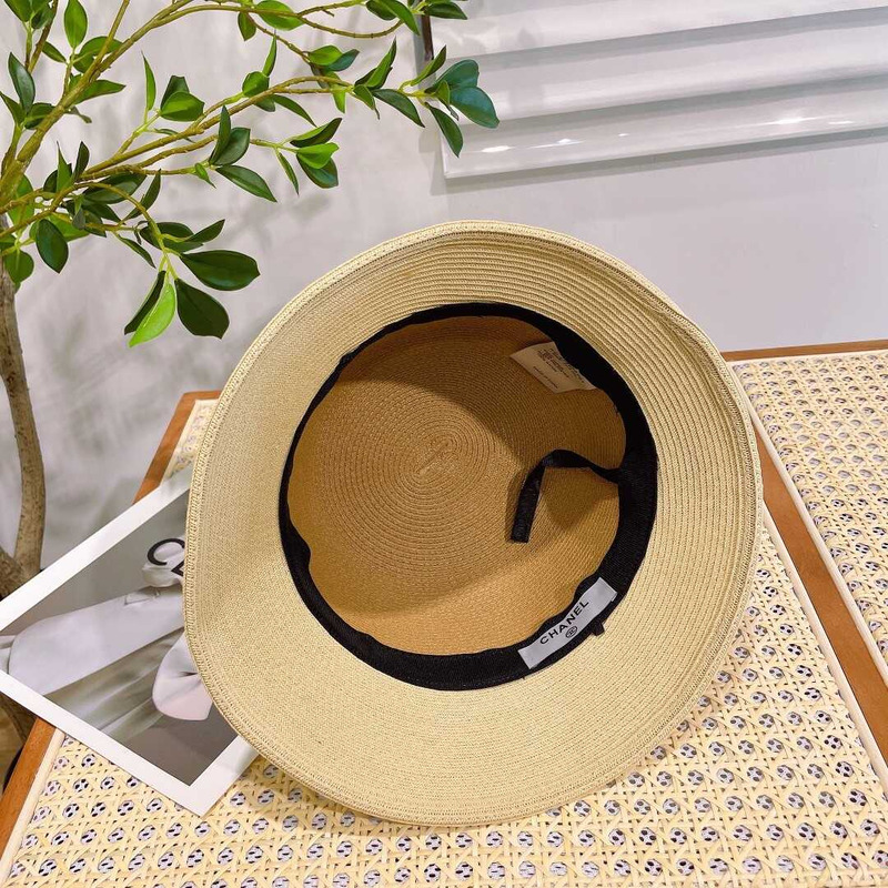 Ch*el summer straw bucket hat