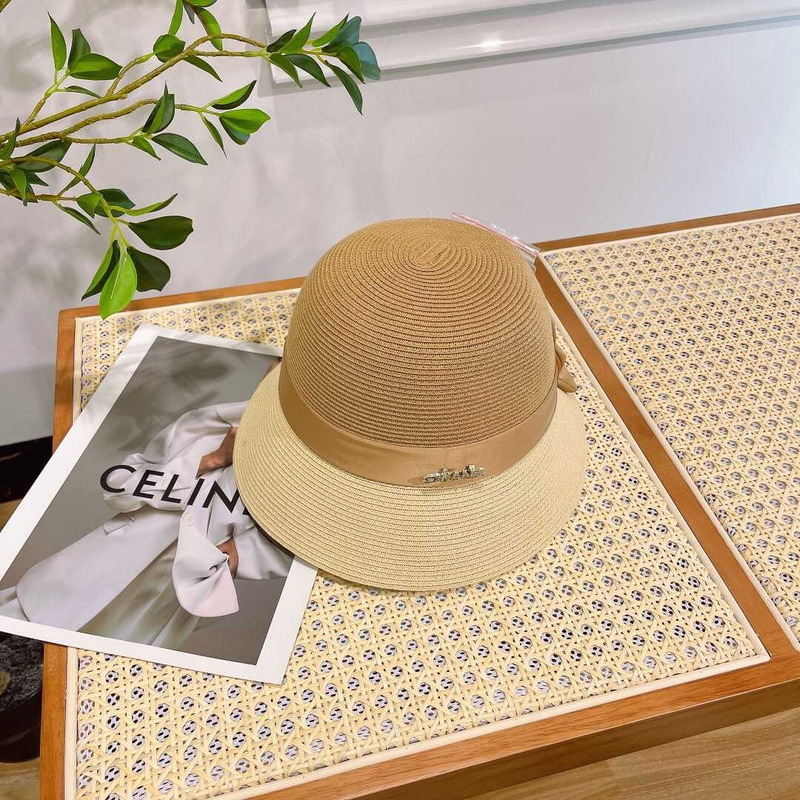 Ch*el summer straw bucket hat
