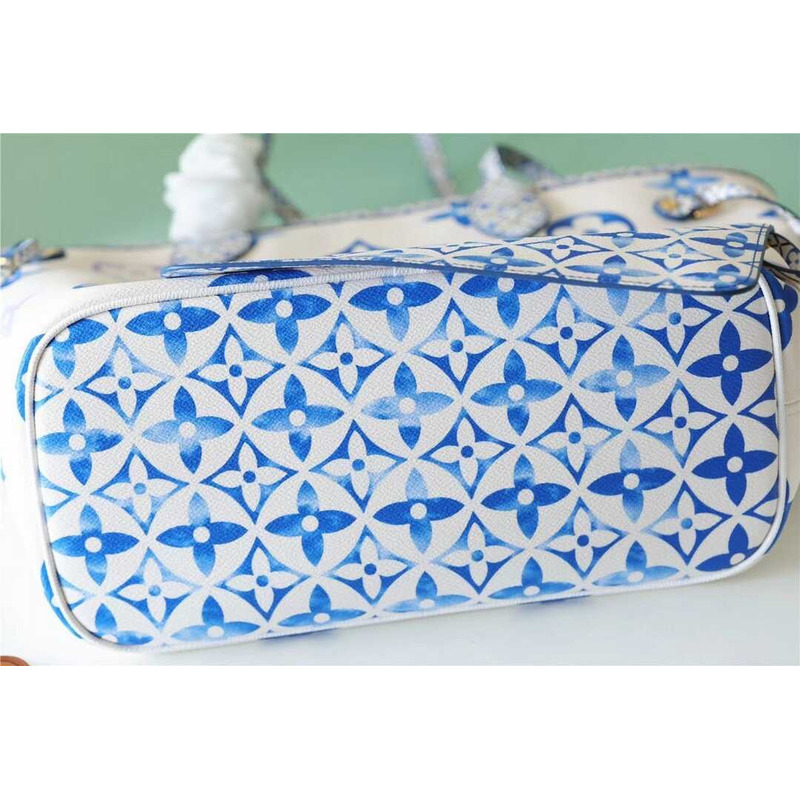 l**is V*t*n  neverfull mm monogram blue