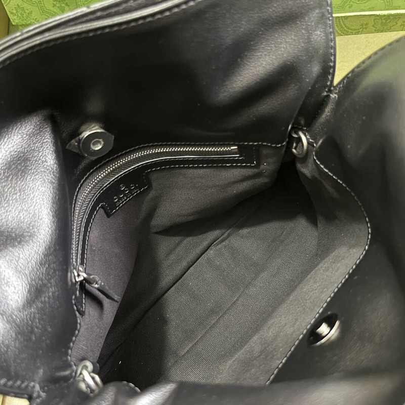 G*u*i blondie small leather tote black