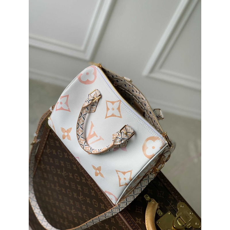 l**is V*t*n speedy bandouliere monogram giant 30 khaki green/white