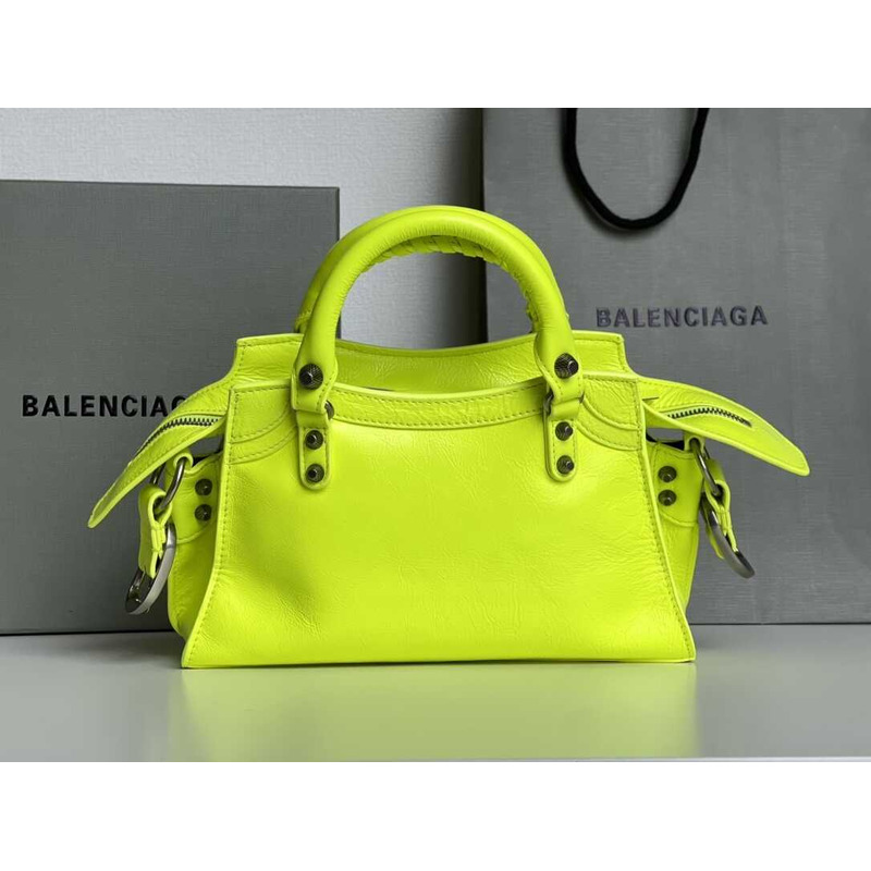 Ba*len*cia*ga Ba*len*cia*ga neo cagole small tote yellow