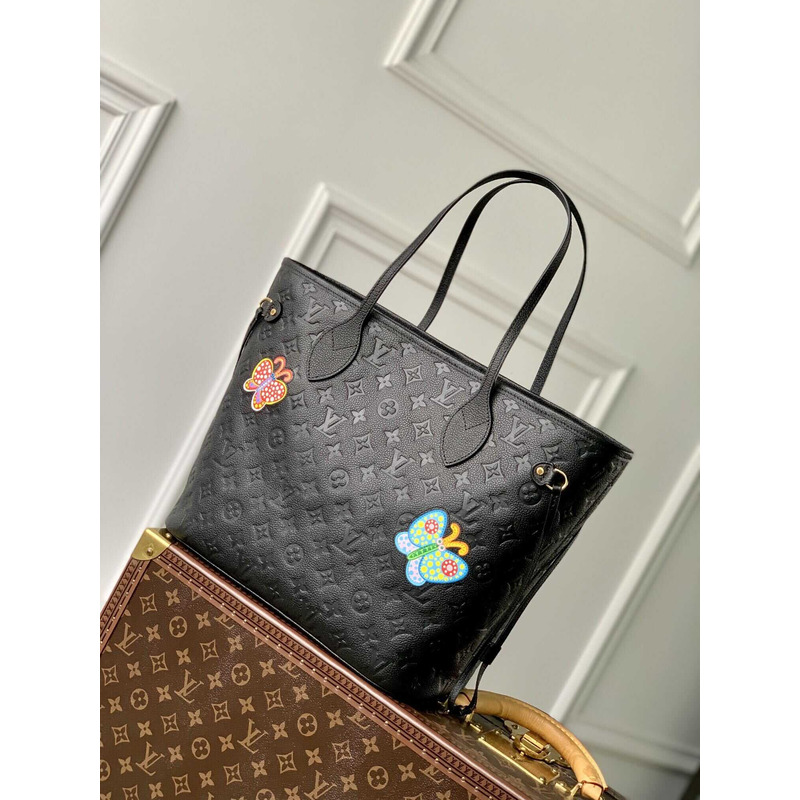 l**is V*t*n x yayoi kusama monogram neverfull black