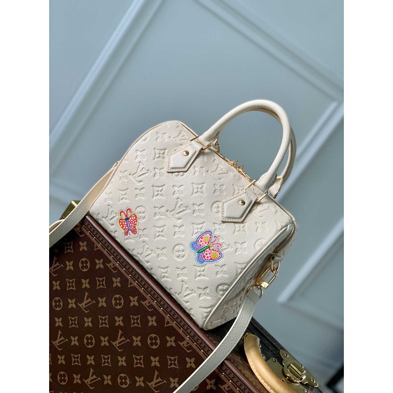 l**is V*t*n x yayoi kusama monogram speedy white