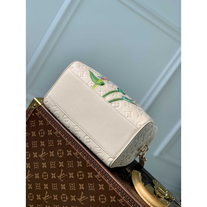 l**is V*t*n x yayoi kusama monogram speedy white