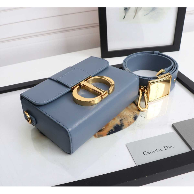 d*or 30 montaigne S*per mini bag blue