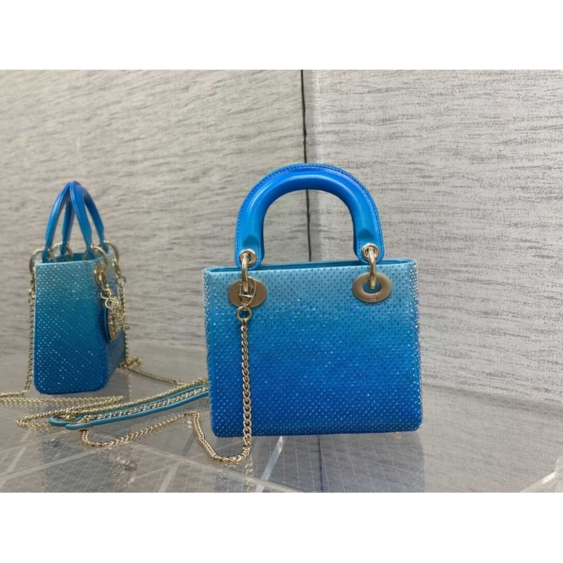D*or ladyD*or glitter gradient bag blue