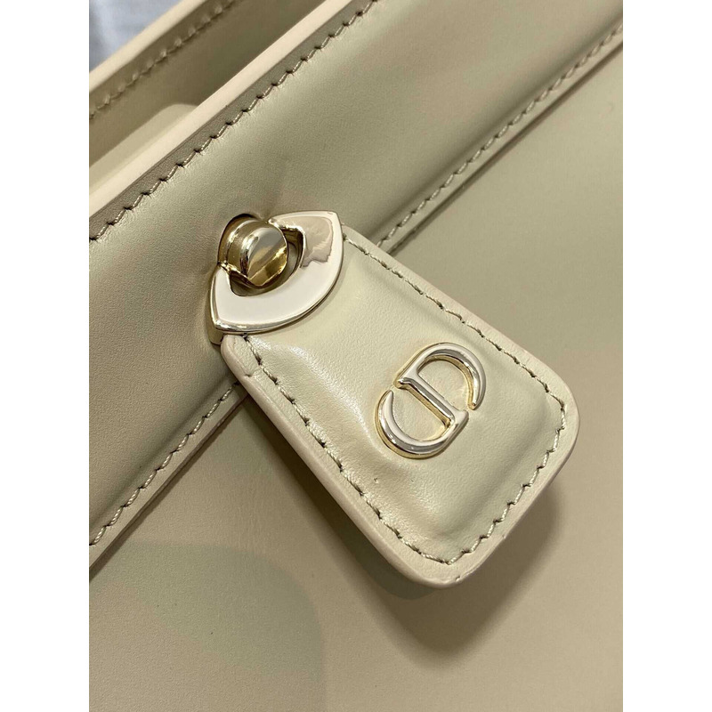 D*or small D*or key bag box calfskin beige