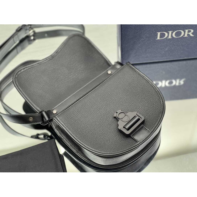D*or mini gallop messenger bag grained leather (calf) black