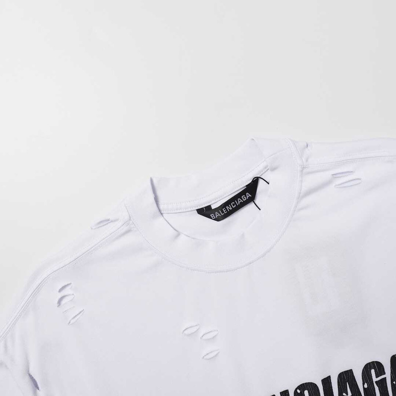 Ba*len*cia*ga bb pixel boxy t-shirt white