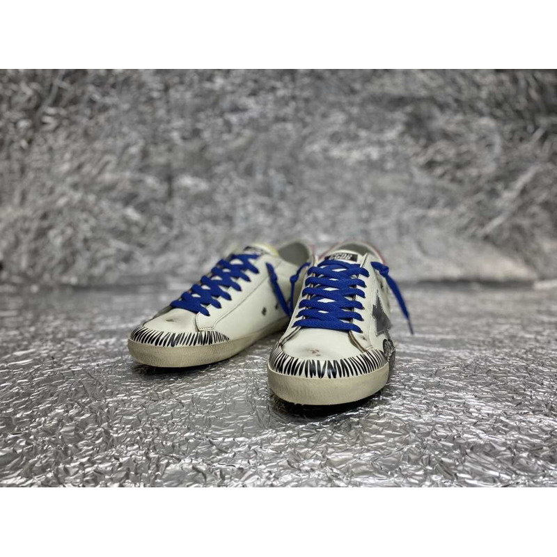 GGDB Leather Low-Top Sneakers White