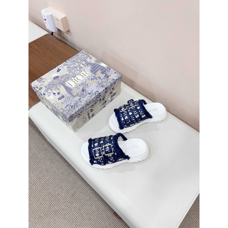 D*or h-town x cactus jack sandals deep blue