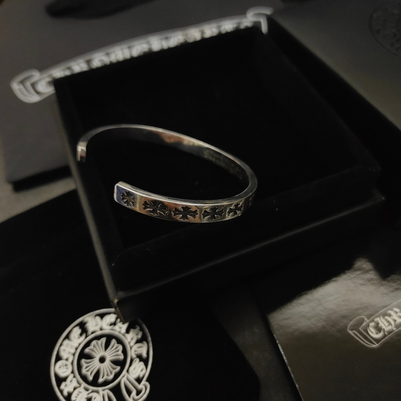 Chrome Heart Classic Engraved Bracelet