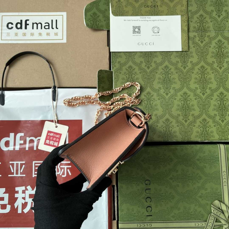 G*u*i small gg ophidia top-handle bag pink