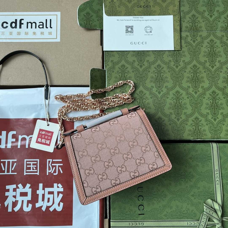 G*u*i small gg ophidia top-handle bag pink