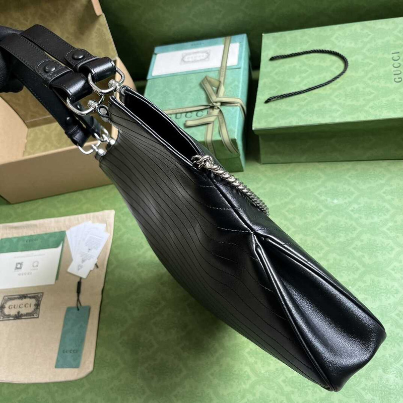 G*u*i blondie medium tote bag black