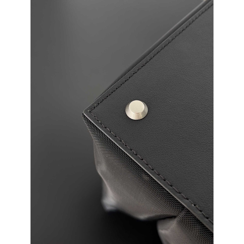 Ba*len*cia*ga duty free medium mesh tote bag in white/black