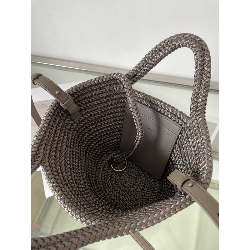 Ba*len*cia*ga ibiza small basket bag gray