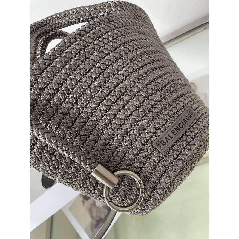 Ba*len*cia*ga ibiza small basket bag gray