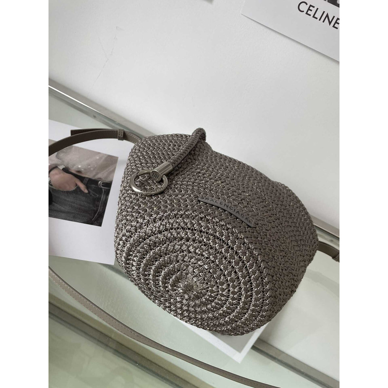 Ba*len*cia*ga ibiza small basket bag gray