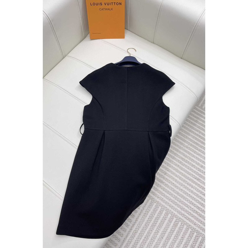 l**is V*t*n xxl detail cap sleeve dress black