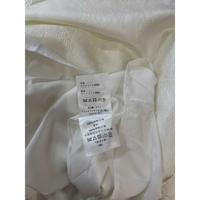 D*or printing dress white