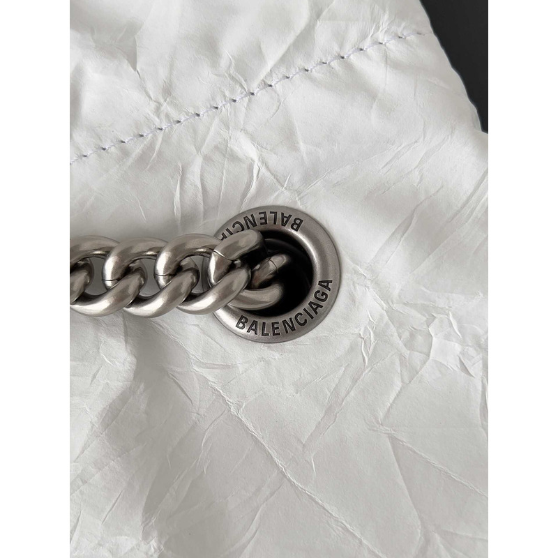Ba*len*cia*ga small crush tote white