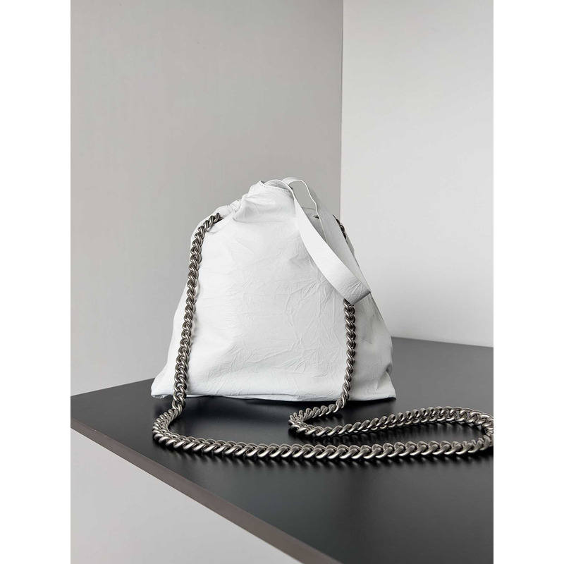 Ba*len*cia*ga small crush tote white