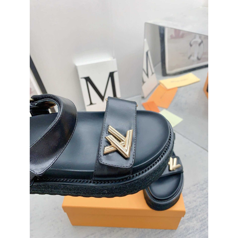 l**is V*t*n cordoba flat comfort sandal black