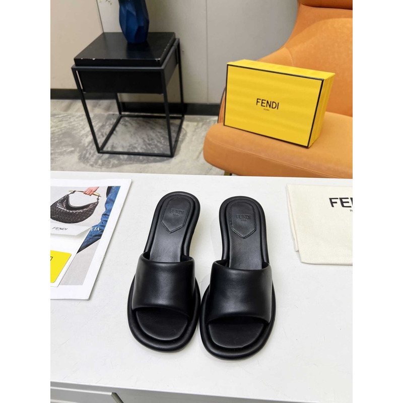 F**di high-heeled sandals for women black