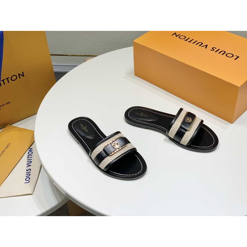 l**is V*t*n lock it flat mule black