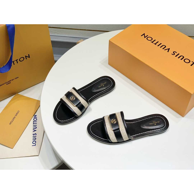 l**is V*t*n lock it flat mule black