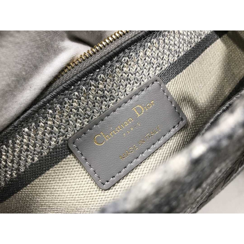 D*or lady d-lite bag embroidery grey