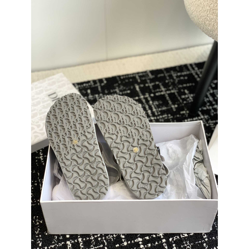 D*or x birkenstock tokio mule grey nubuck calfskin