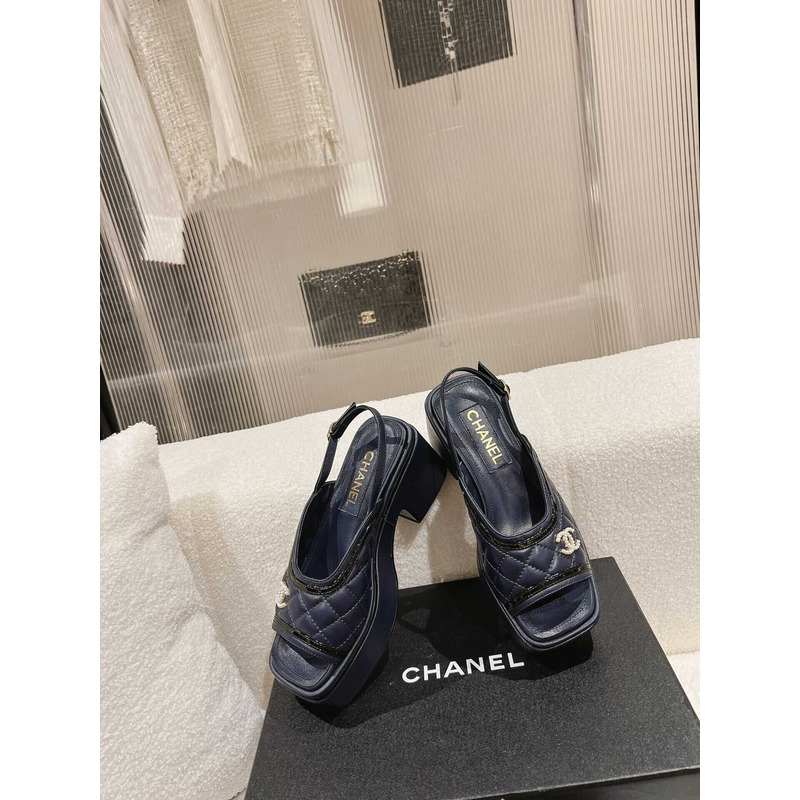 Ch*el platform sandals black