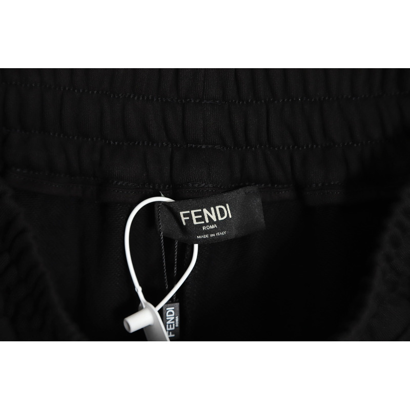 F**di bermuda shorts black jersey shorts