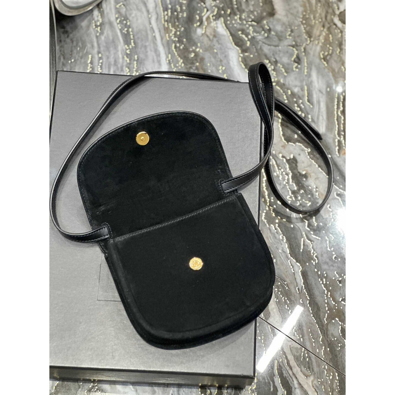 Saint Laurent Kaia Small Shoulder Bag IN Smooth Leather Black