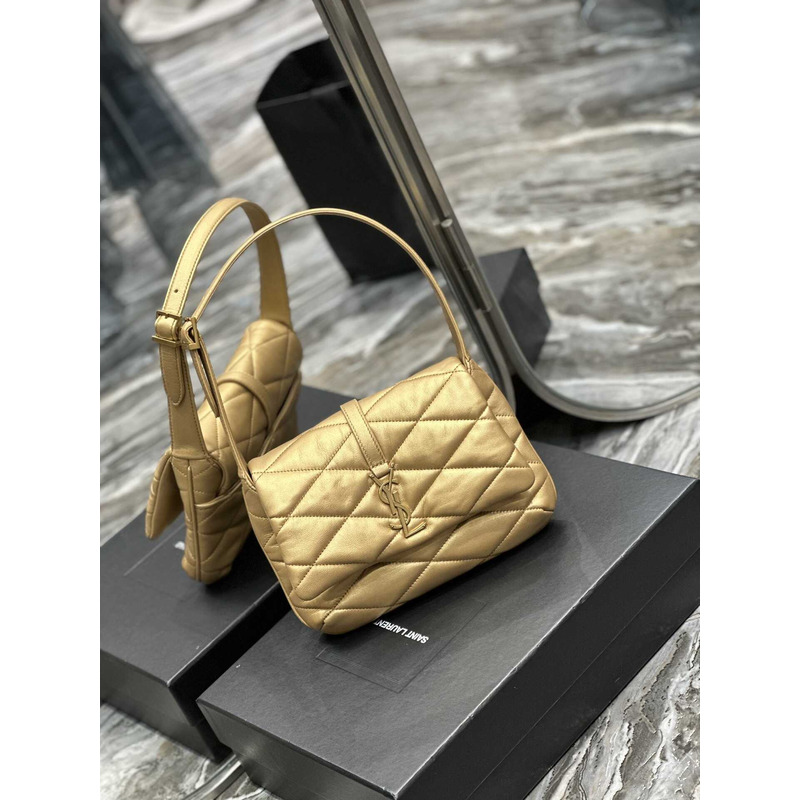 Saint Laurent Le 57 Shoulder Bag In Quilted Lambskin Gold