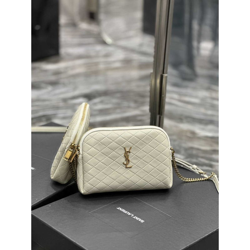 Saint Laurent Gaby Chain Bag White