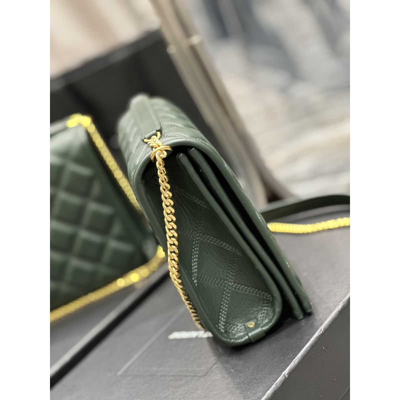 Saint Laurent Becky Shoulder Bag Green