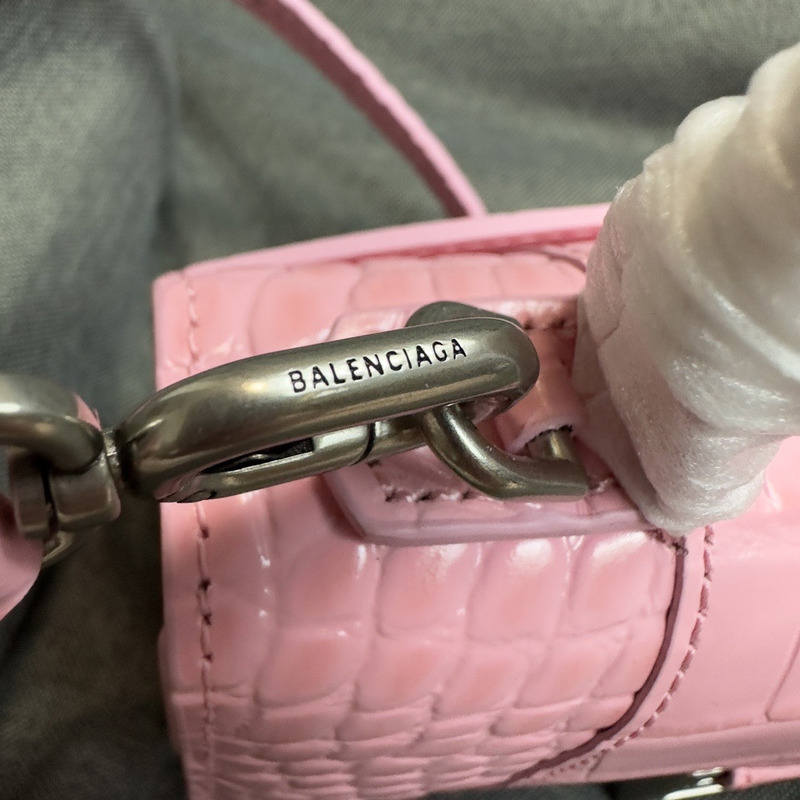 Ba*len*cia*ga hourglass small top handle bag pink