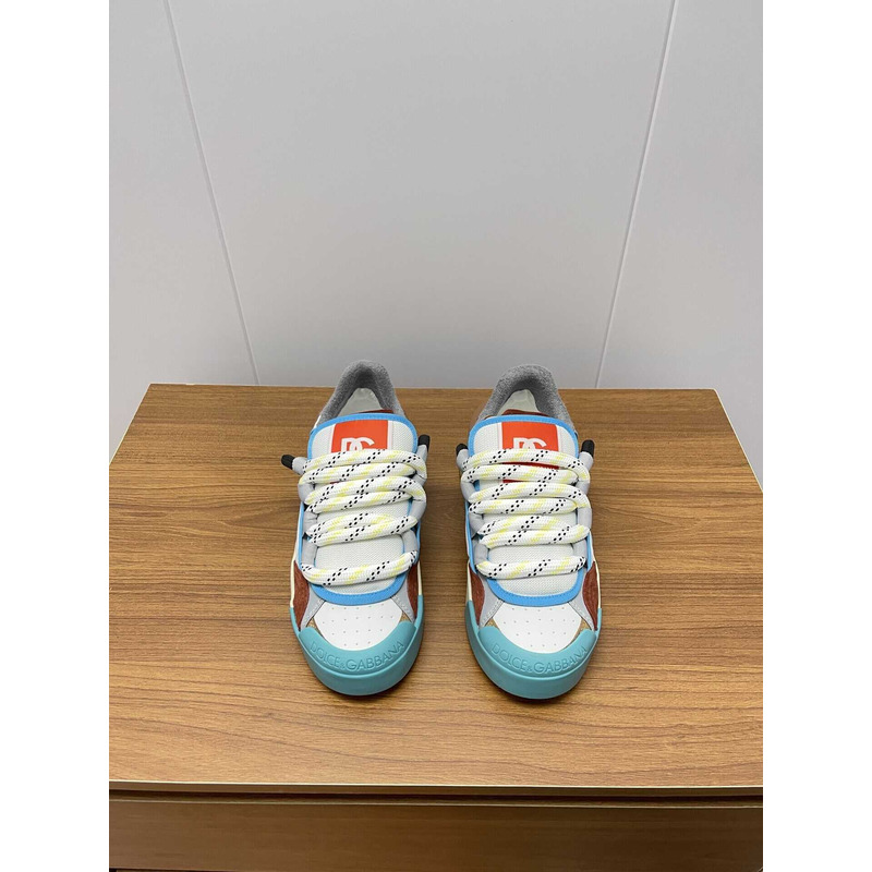 Dolce & Gabbana Blue Sneakers With Logo