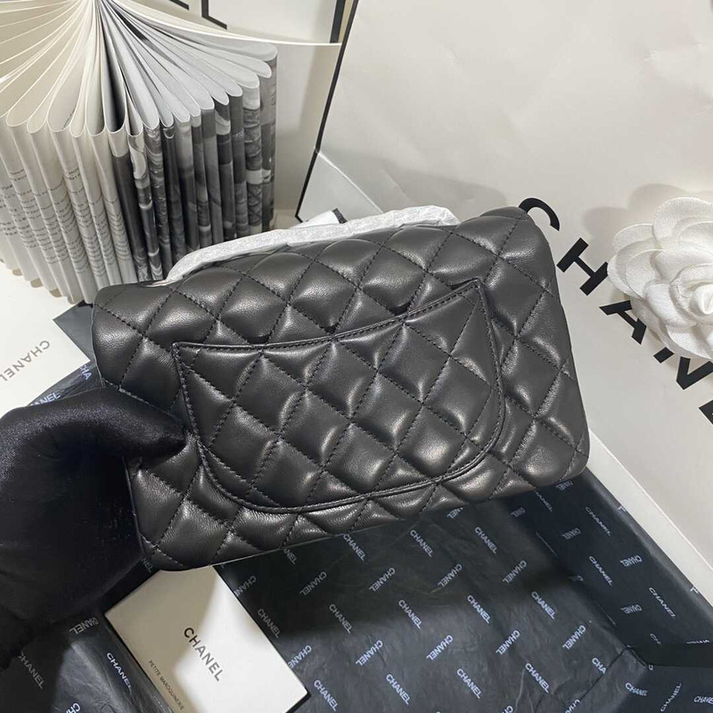 Ch*el classic flap mini  shoulder bag black